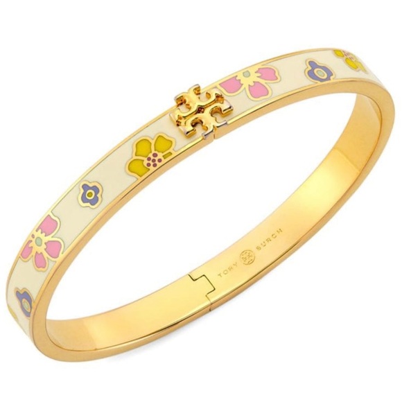 TORY BURCH Kira Flower Bangle - Picture 1 of 3